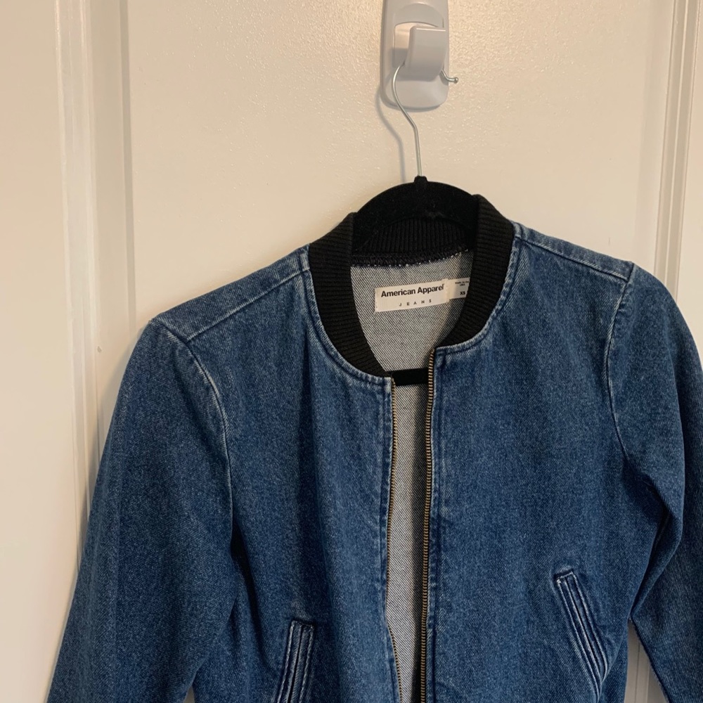 American Apparel Blue Jean Bomber